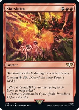 Image for Starstorm (Surge Foil) (Universes Beyond: Warhammer 40,000) (208) - Magic: The Gathering