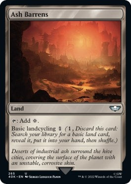 Image for Ash Barrens (Universes Beyond: Warhammer 40,000) (265) - Magic: The Gathering