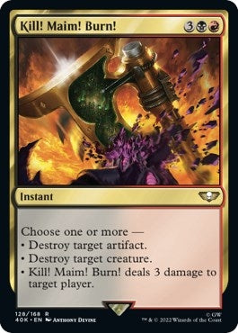 Image for Kill! Maim! Burn! (Surge Foil) (Universes Beyond: Warhammer 40,000) (128) - Magic: The Gathering