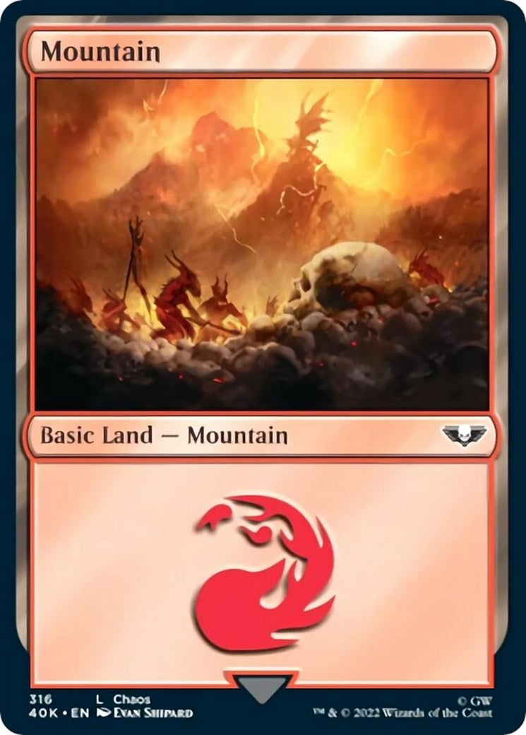 Image for Mountain (316) (Universes Beyond: Warhammer 40,000) (316) - Magic: The Gathering