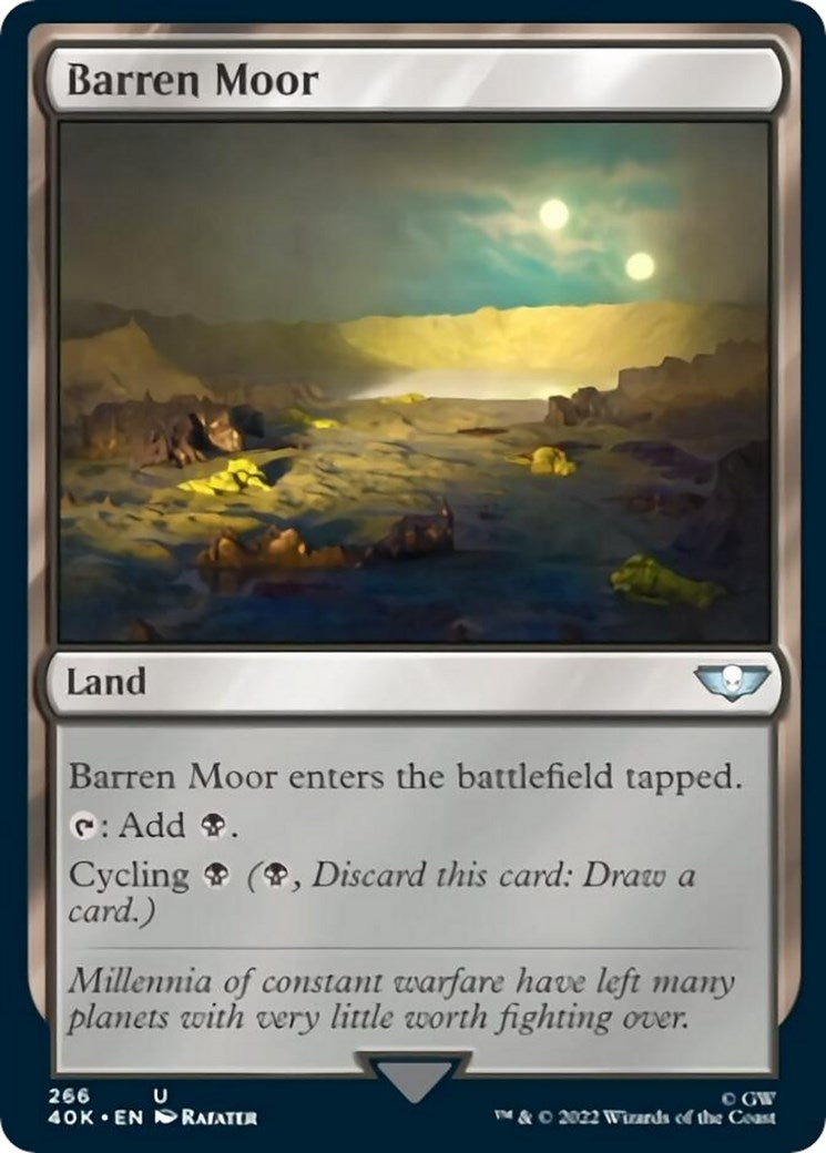 Image for Barren Moor (Universes Beyond: Warhammer 40,000) (266) - Magic: The Gathering