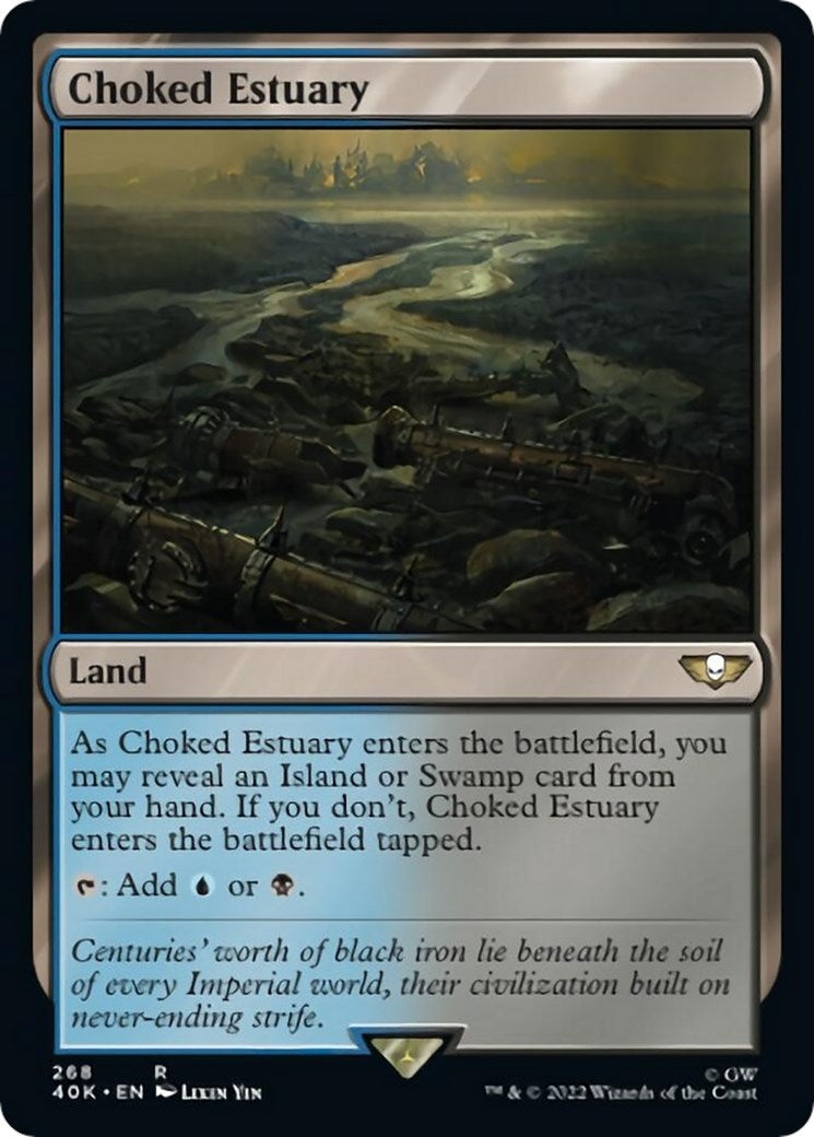 Image for Choked Estuary (Surge Foil) (Universes Beyond: Warhammer 40,000) (268) - Magic: The Gathering