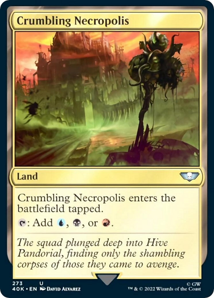 Image for Crumbling Necropolis (Universes Beyond: Warhammer 40,000) (273) - Magic: The Gathering