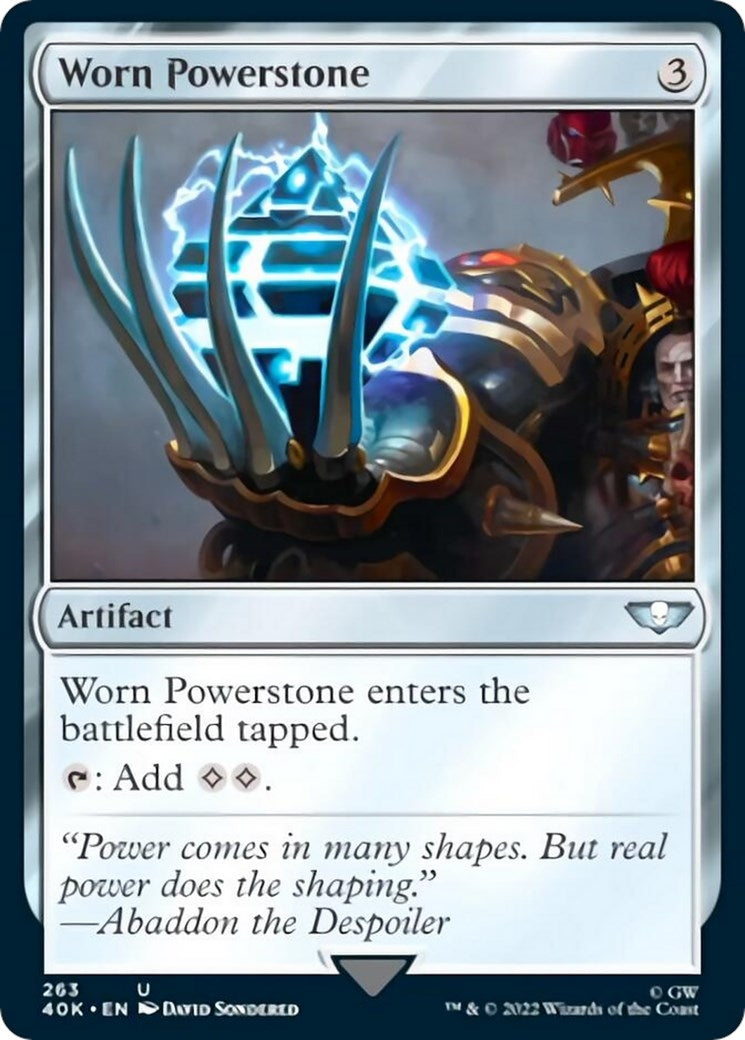 Image for Worn Powerstone (Universes Beyond: Warhammer 40,000) (263) - Magic: The Gathering