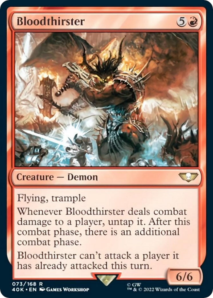Image for Bloodthirster (Surge Foil) (Universes Beyond: Warhammer 40,000) (73) - Magic: The Gathering