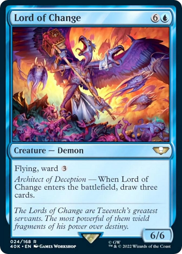 Image for Lord of Change (Surge Foil) (Universes Beyond: Warhammer 40,000) (24) - Magic: The Gathering