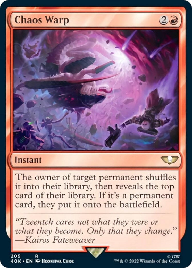 Image for Chaos Warp (Surge Foil) (Universes Beyond: Warhammer 40,000) (205) - Magic: The Gathering
