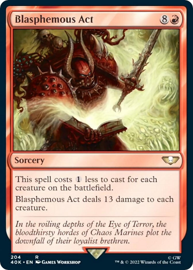 Image for Blasphemous Act (Surge Foil) (Universes Beyond: Warhammer 40,000) (204) - Magic: The Gathering