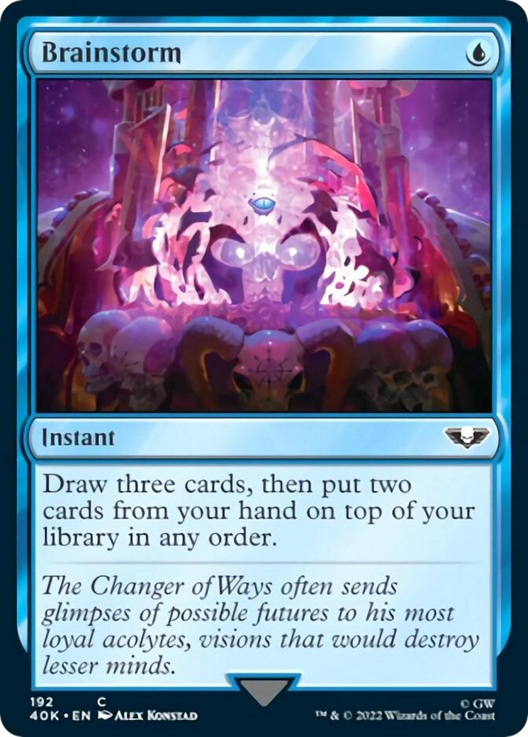 Image for Brainstorm (Surge Foil) (Universes Beyond: Warhammer 40,000) (192) - Magic: The Gathering