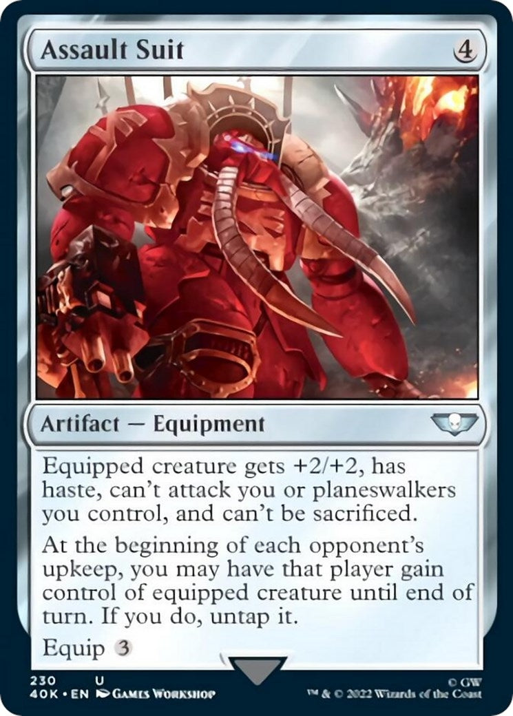 Image for Assault Suit (Surge Foil) (Universes Beyond: Warhammer 40,000) (230) - Magic: The Gathering
