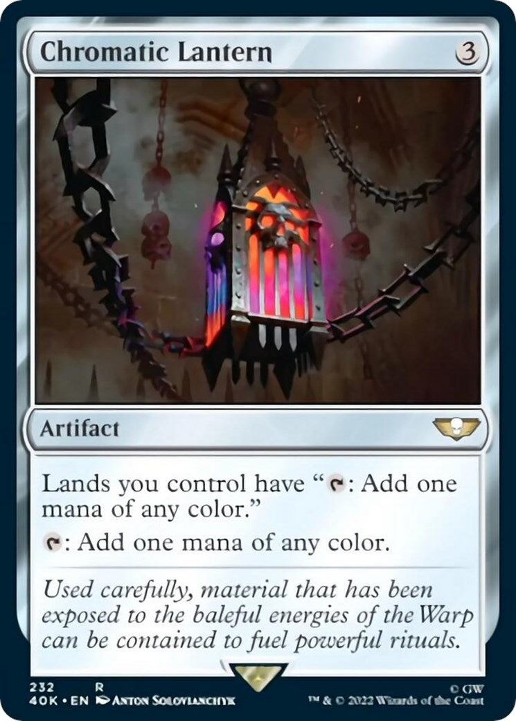 Image for Chromatic Lantern (Surge Foil) (Universes Beyond: Warhammer 40,000) (232) - Magic: The Gathering