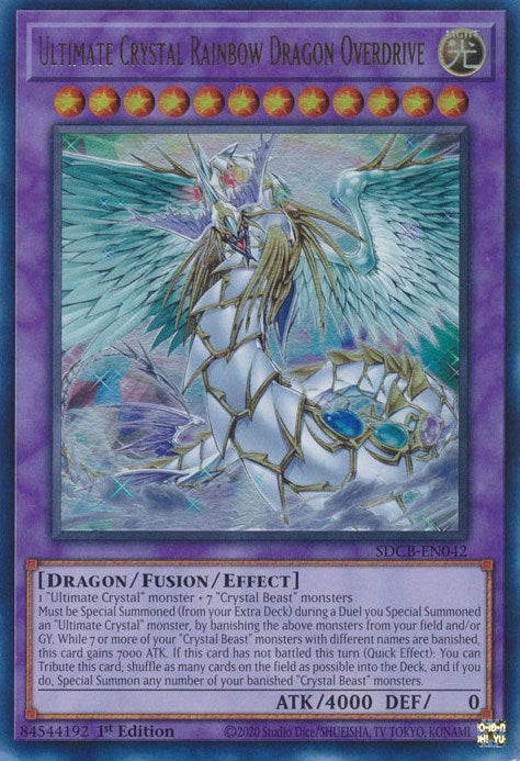 Image for Ultimate Crystal Rainbow Dragon Overdrive (Structure Deck: Legend of the Crystal Beasts) (SDCB-EN042) - YuGiOh