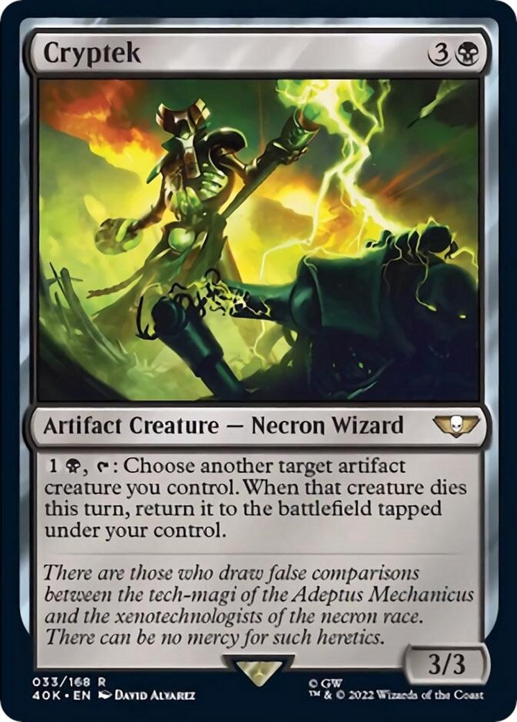 Image for Cryptek (Surge Foil) (Universes Beyond: Warhammer 40,000) (33) - Magic: The Gathering