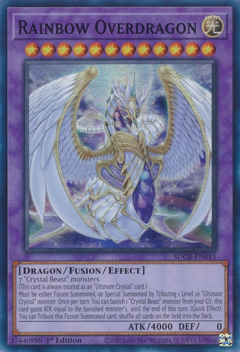 Image for Rainbow Overdragon (Structure Deck: Legend of the Crystal Beasts) (SDCB-EN043) - YuGiOh