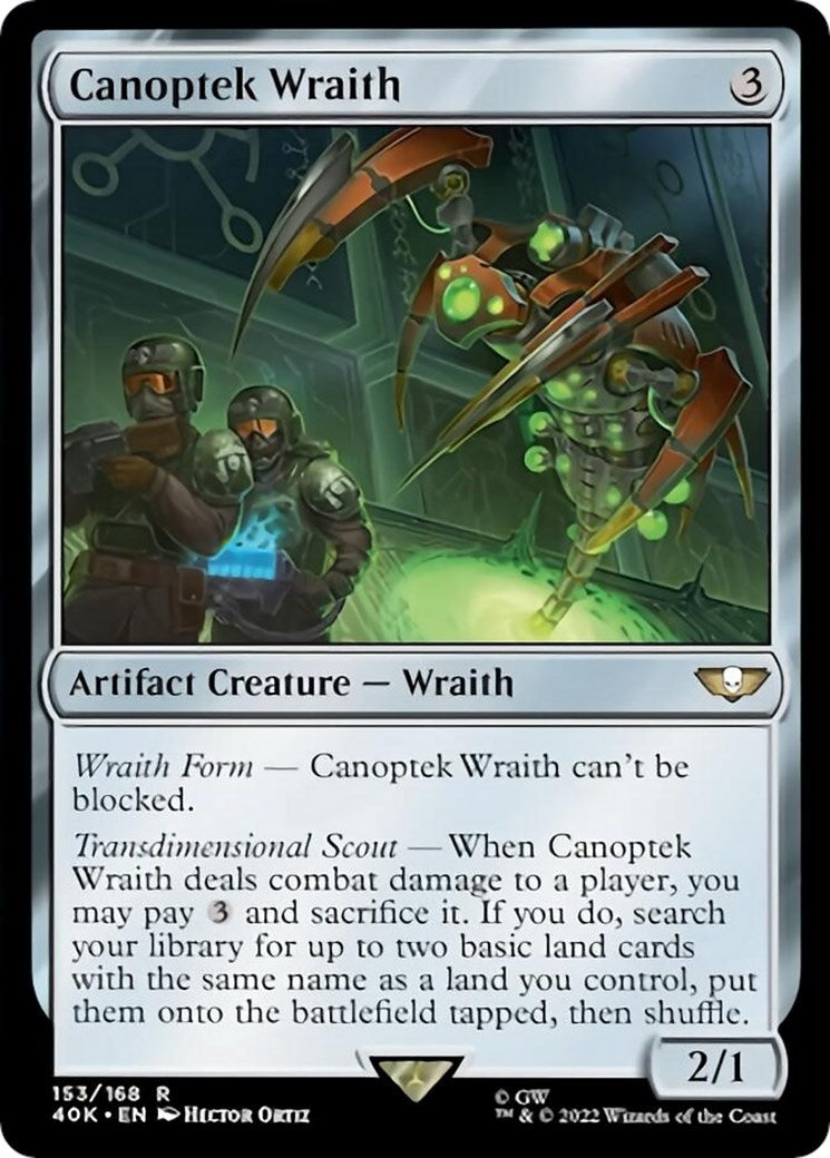 Image for Canoptek Wraith (Universes Beyond: Warhammer 40,000) (153) - Magic: The Gathering