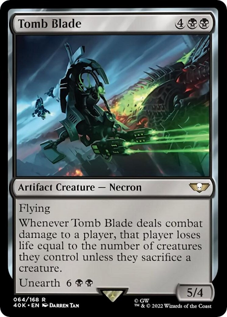 Image for Tomb Blade (Surge Foil) (Universes Beyond: Warhammer 40,000) (64) - Magic: The Gathering