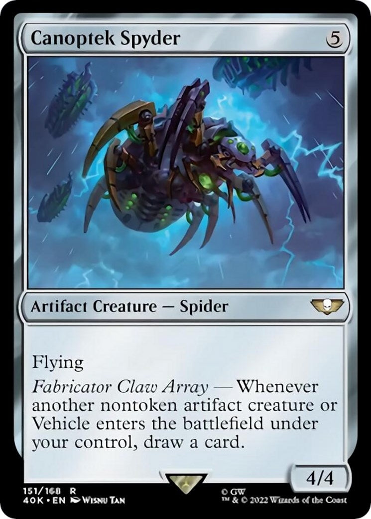 Image for Canoptek Spyder (Surge Foil) (Universes Beyond: Warhammer 40,000) (151) - Magic: The Gathering