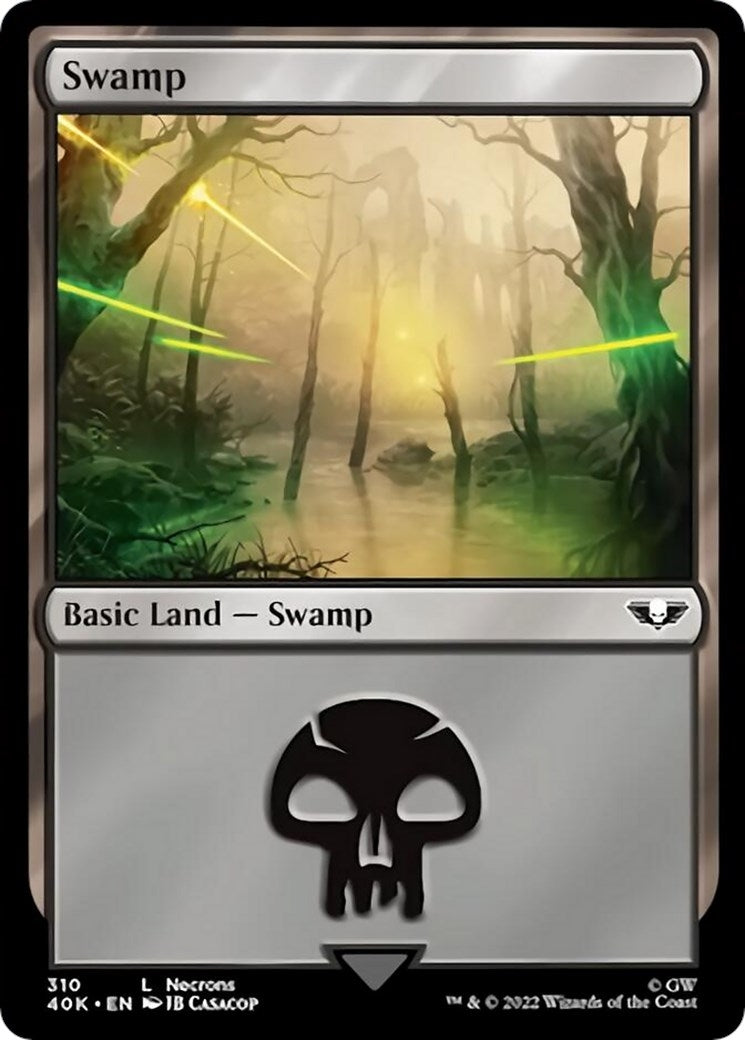 Image for Swamp (310) (Surge Foil) (Universes Beyond: Warhammer 40,000) (310) - Magic: The Gathering