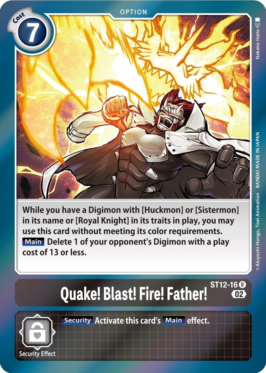 Image for Quake! Blast! Fire! Father! (ST12-16 R) [Starter Deck 12: Jesmon]