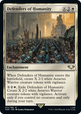 Image for Defenders of Humanity (Surge Foil) (Universes Beyond: Warhammer 40,000) (11) - Magic: The Gathering