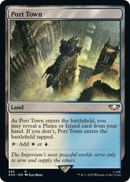 Image for Port Town (Universes Beyond: Warhammer 40,000) (289) - Magic: The Gathering