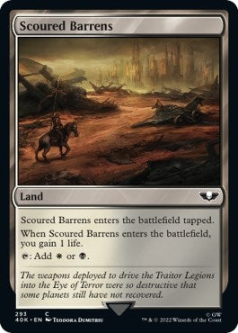 Image for Scoured Barrens (Universes Beyond: Warhammer 40,000) (293) - Magic: The Gathering