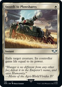 Image for Swords to Plowshares (Universes Beyond: Warhammer 40,000) (190) - Magic: The Gathering