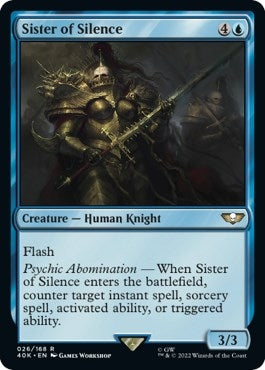 Image for Sister of Silence (Universes Beyond: Warhammer 40,000) (26) - Magic: The Gathering