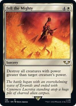 Image for Fell the Mighty (Surge Foil) (Universes Beyond: Warhammer 40,000) (186) - Magic: The Gathering