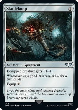 Image for Skullclamp (Surge Foil) (Universes Beyond: Warhammer 40,000) (248) - Magic: The Gathering