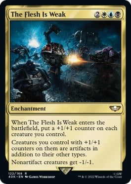 Image for The Flesh Is Weak (Surge Foil) (Universes Beyond: Warhammer 40,000) (122) - Magic: The Gathering