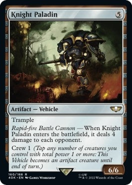 Image for Knight Paladin (Surge Foil) (Universes Beyond: Warhammer 40,000) (160) - Magic: The Gathering