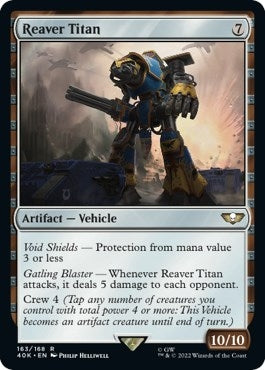 Image for Reaver Titan (Surge Foil) (Universes Beyond: Warhammer 40,000) (163) - Magic: The Gathering