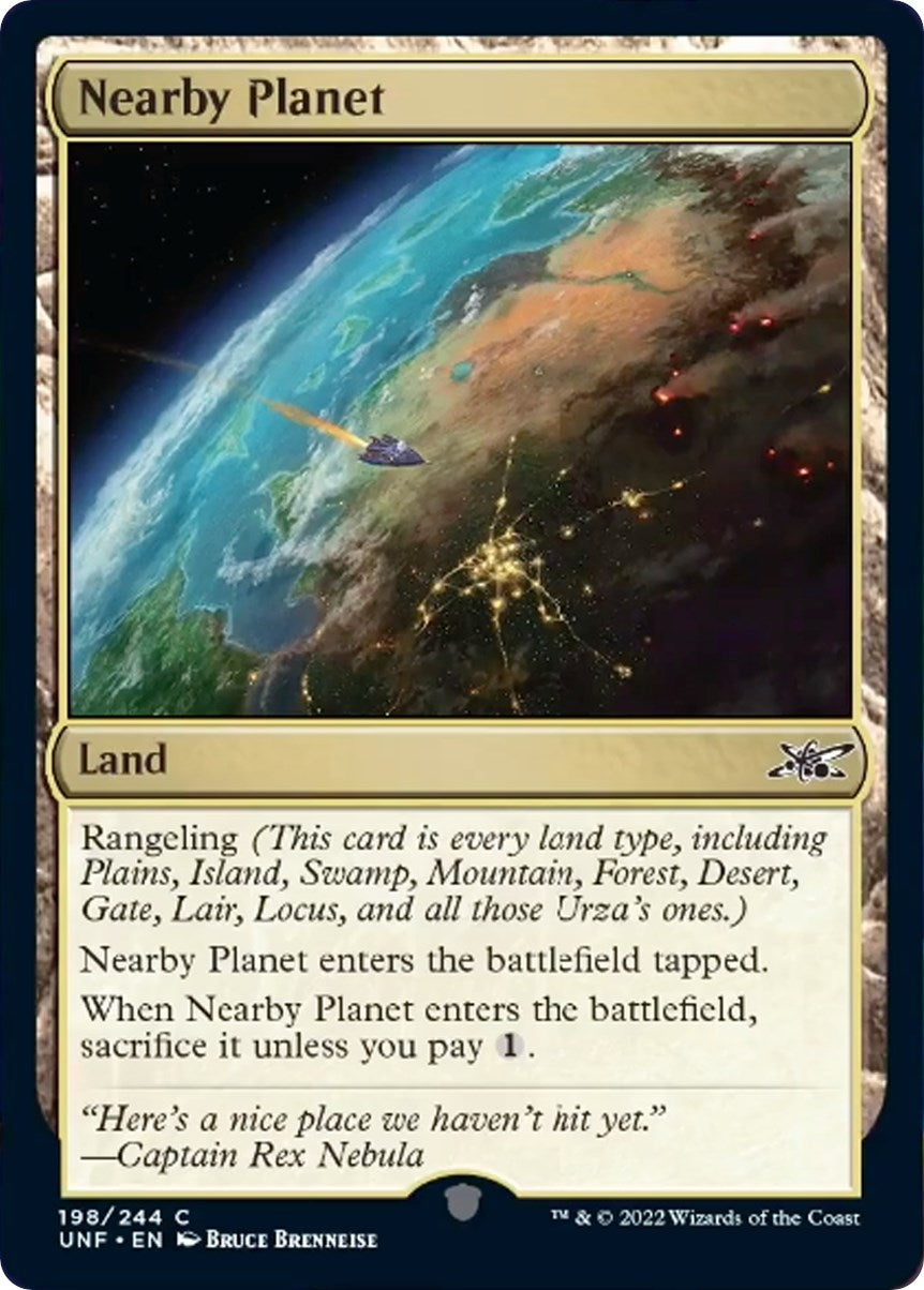 Image for Nearby Planet (Unfinity) (198) - Magic: The Gathering
