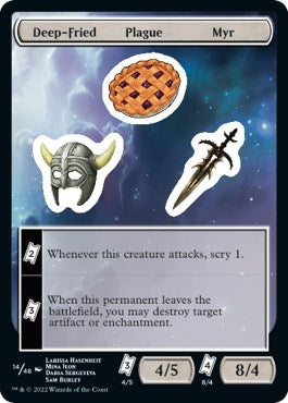 Image for Deep-Fried Plague Myr (Unfinity) (14) - Magic: The Gathering