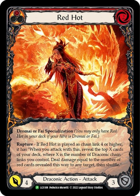 Image for Red Hot - LGS108 (Flesh and Blood: Promo Cards) (LGS108) - Flesh and Blood TCG