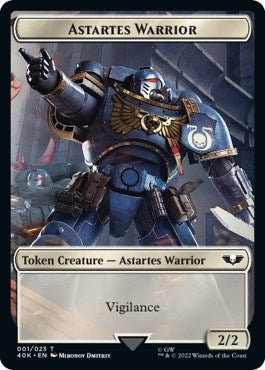 Image for Astartes Warrior (001) // Robot Double-Sided Token (Universes Beyond: Warhammer 40,000) (1 // 23) - Magic: The Gathering