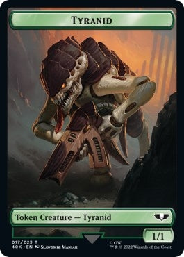 Image for Tyranid (017) // Tyranid Gargoyle Double-Sided Token (Surge Foil) (Universes Beyond: Warhammer 40,000) (17 // 9) - Magic: The Gathering
