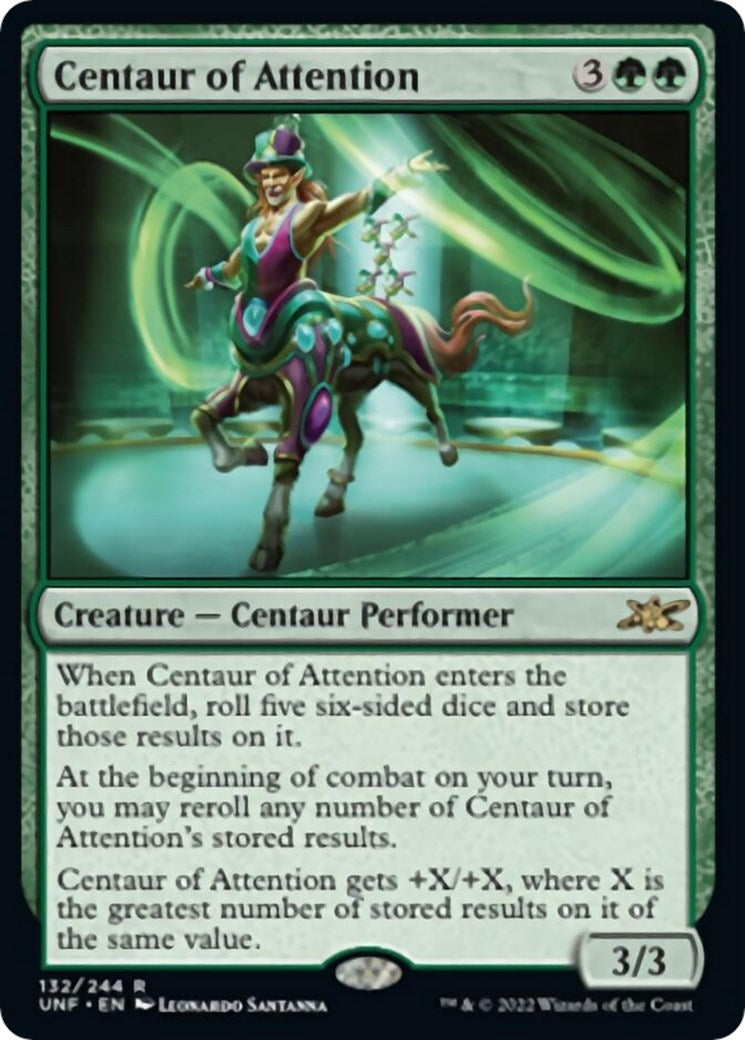 Image for Centaur of Attention (Unfinity) (132) - Magic: The Gathering