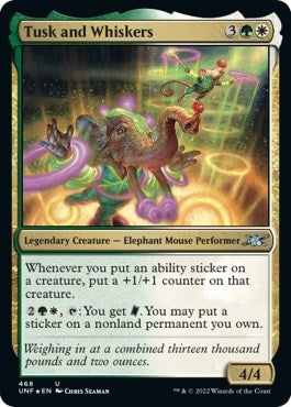 Image for Tusk and Whiskers (Galaxy Foil) (Unfinity) (468) - Magic: The Gathering