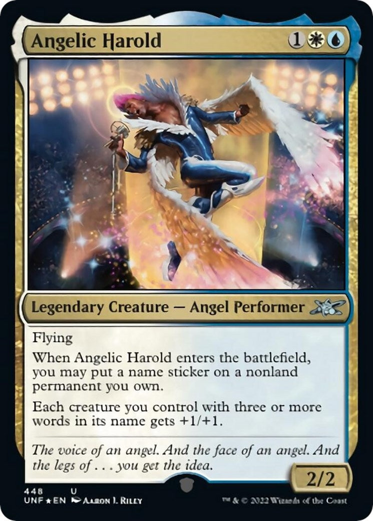 Image for Angelic Harold (Galaxy Foil) (Unfinity) (448) - Magic: The Gathering