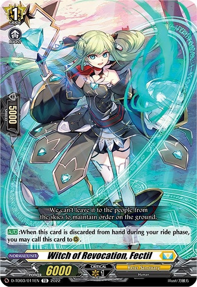 Image for Witch of Revocation, Fectil (D-TD03: Raika Koshiba -Skyfall Executors-) (D-TD03/011EN) - Cardfight Vanguard