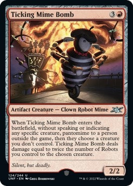 Image for Ticking Mime Bomb (Unfinity) (124) - Magic: The Gathering
