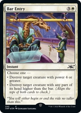 Image for Bar Entry (Galaxy Foil) (Unfinity) (290) - Magic: The Gathering