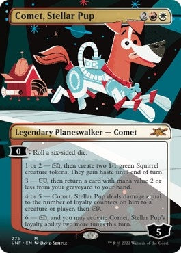 Image for Comet, Stellar Pup (Borderless) (Unfinity) (275) - Magic: The Gathering