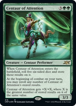 Image for Centaur of Attention (Galaxy Foil) (Unfinity) (418) - Magic: The Gathering