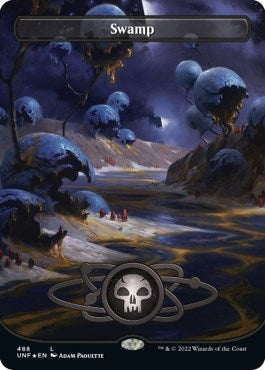 Image for Swamp (488) (Borderless) (Galaxy Foil) (Unfinity) (488) - Magic: The Gathering