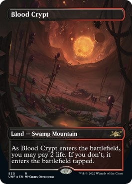 Image for Blood Crypt (Borderless) (Galaxy Foil) (Unfinity) (530) - Magic: The Gathering
