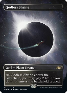 Image for Godless Shrine (Borderless) (Galaxy Foil) (Unfinity) (533) - Magic: The Gathering