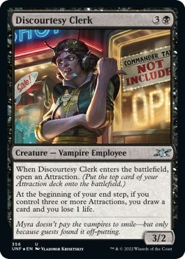 Image for Discourtesy Clerk (Galaxy Foil) (Unfinity) (356) - Magic: The Gathering
